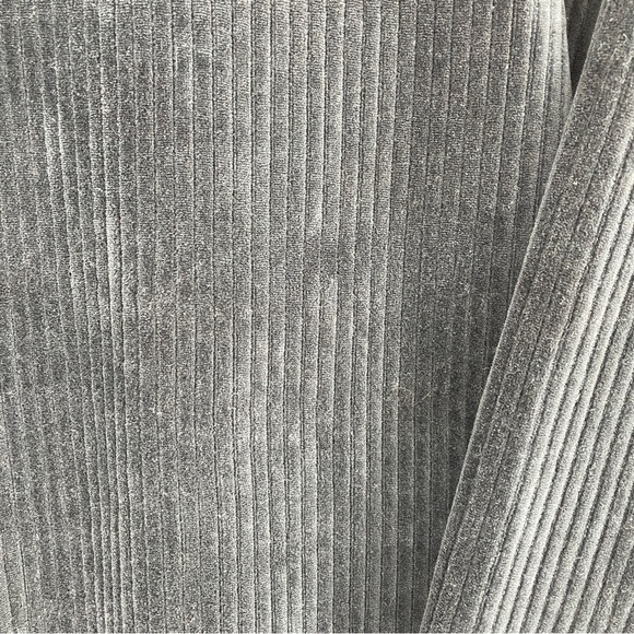 Zella Womens All Day Black Ribbed Sweatshirt Pockets Oversized - Picture 3 of 5